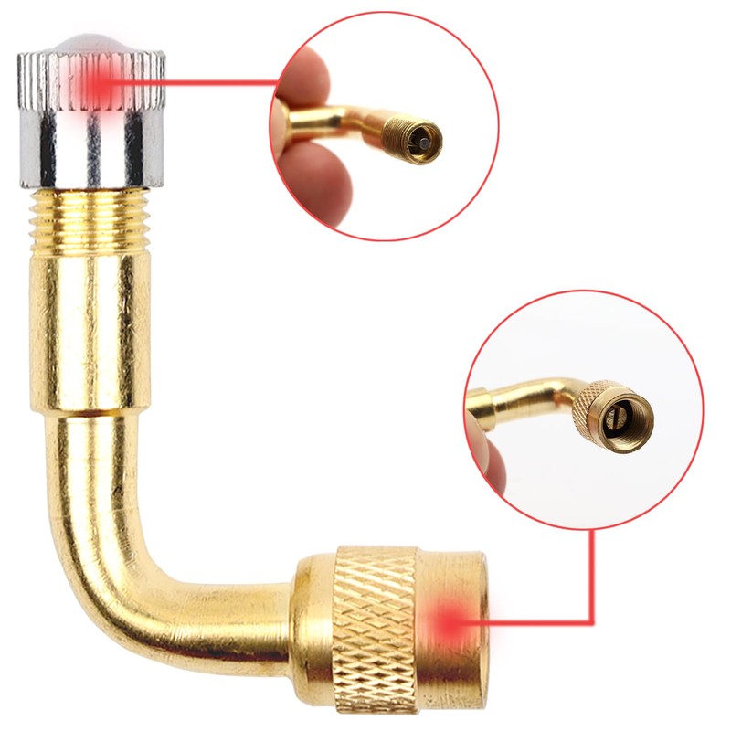 AMZSKU Valve Extension Copper Valve Adapter Angle Valve Extension Car