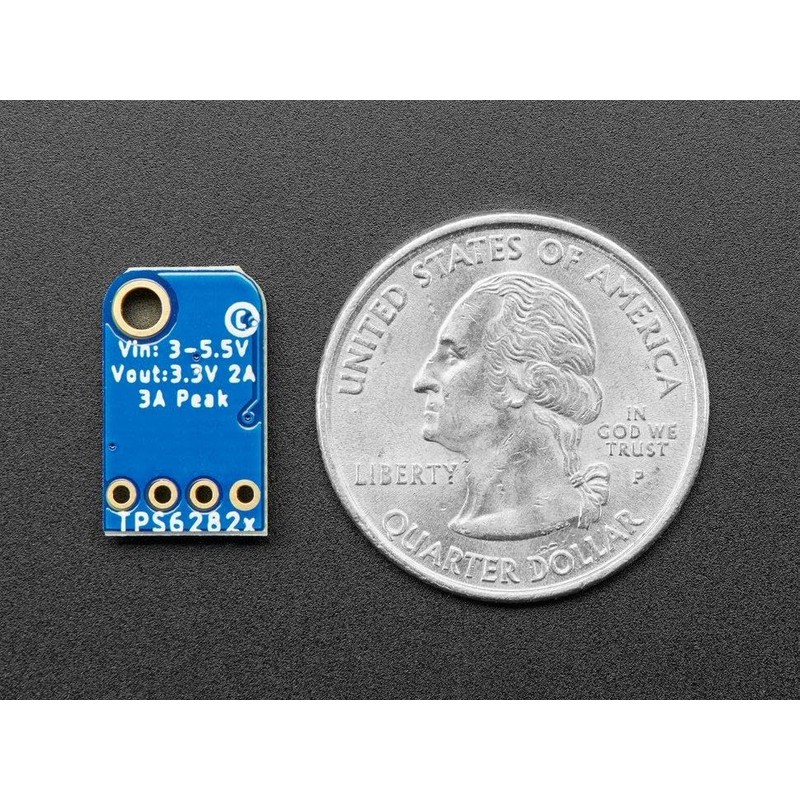 TPS62827 3.3V Buck Converter Breakout - 3.3V Output 2A Max
