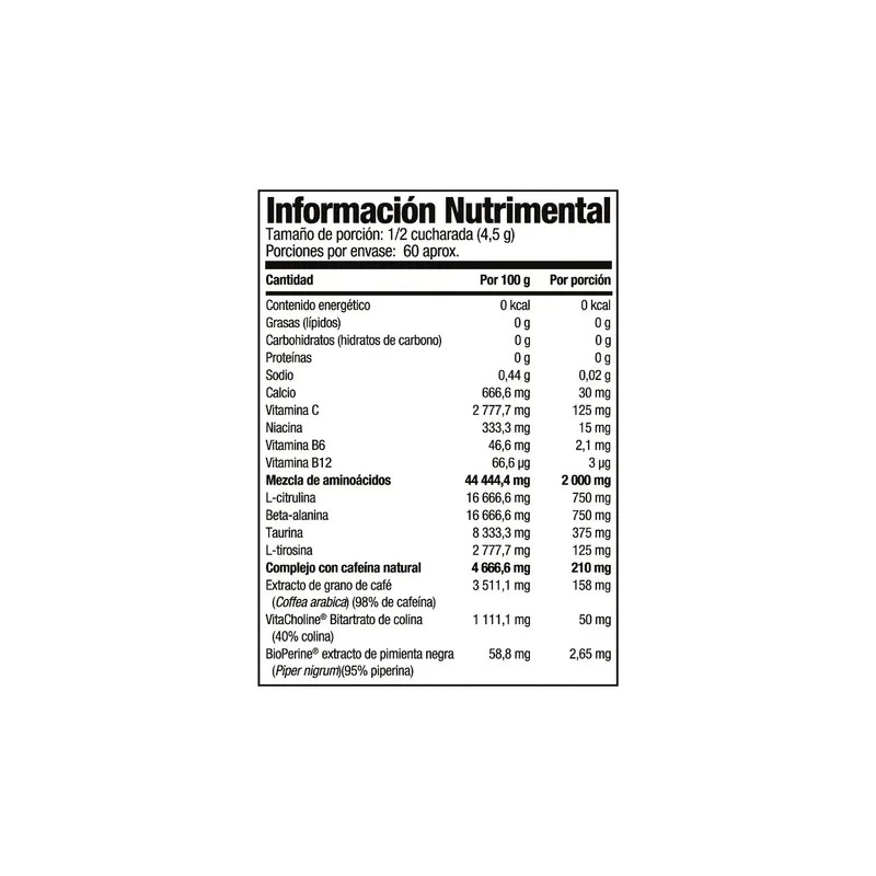Suplemento Pre Entreno Mutant Pwo 270g Frutas 60 Porciones