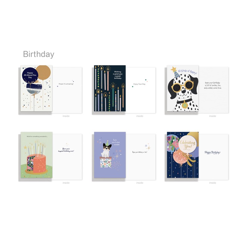 American Greetings All Occasion Deluxe Card Assortment with Envelopes and