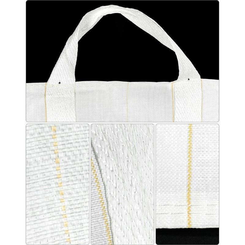 QWORK FIBC Bulk Bag, 4 Pack Sandbags 1 Ton Industrial