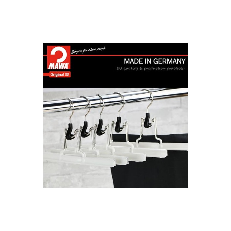 Mawa Space-Saving with Rotating Hook Holds Pants, Skirts, & Shorts,