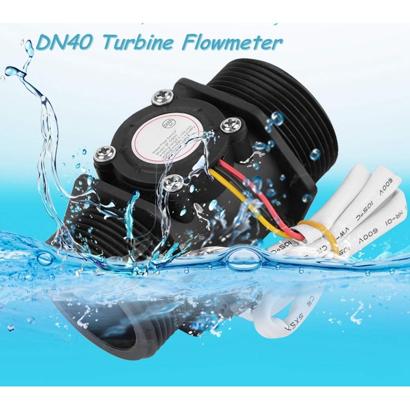Turbine Flow Meter, DN40 G1.5 Inch Electronic Flow Meter Water