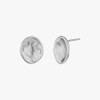 Gold&Deer 14K Goldfield Flat Wave Frame Earrings Rose Gold /
