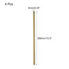 sourcing map Reusable Metal Straws 2Pcs, Stainless Steel Straight Drinking