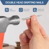 400pcs Hardware Nails Double Head Skirting Nails with 4 Tools
