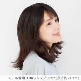 Bright Lara hp104-LBK Hairpiece Partial Wig, Human Hair Wig, Top Cover, Whorl, Human Hair Wig, Wig