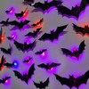 Halloween Decorations 3D Murciélagos Iluminados, Pegatinas Varios Tamaños, Decoraciones Para