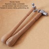 Mini Hammer High Carbon Steel Round Head Ergonomic Wooden Handle
