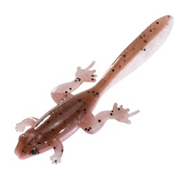 Dr.Fish 6 Pack Soft Plastic Frog Baits, 3.2 Inches Tadpole Swimbaits Frog Lures Bass Crappie Lures Creature Lizard Bait Shad Drop Shot Panfish Bluegill, Brown