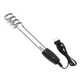 1000W-110V Immersion Water Heater,Water Heater Electric,10in Portable Electric Immersion Element,Calentador de Agua Electrico Boiler Element Heating Coil Fit Camping Pool Bathtub Bucket Heater