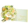 GREETING LIFE BIRTHDAY CARD FLOWER POP UP GREEN LY-46