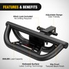 Nilight Universal Hitch Step Textured Black Drop Trailer Hitch Step
