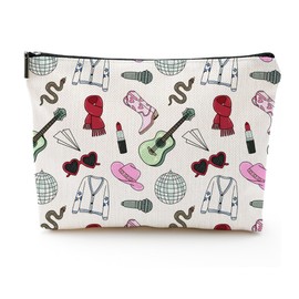 Vancsenia Music Album-Inspired Makeup Bag for Women – Inspirational TS Cosmetic Pouch – Travel, Bridesmaid, Graduation, and Birthday Gift Zippered Bag