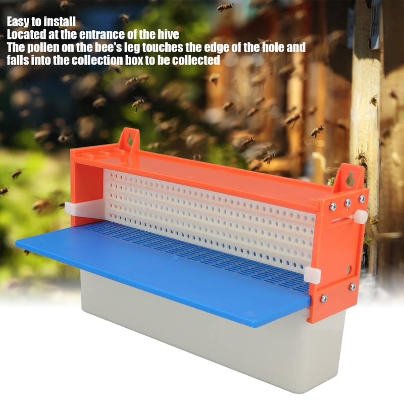 Bee Pollen Collector Plastic Practical Beekeeping Pollen Trap with Tray