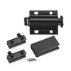 uxcell 5-6mm Glass Door Magnetic Catch Latch Closures ABS Black