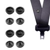 4-Piece Universal Car Seat Belt Stopper Kit - Prevents Slippage
