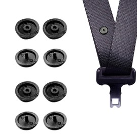4-Piece Universal Car Seat Belt Stopper Kit - Prevents Slippage