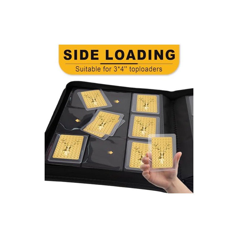 Toploader Binder, Holds 360 Toploaders, Top Loader Binder with 9