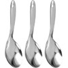 3pcs Stainless Steel Rice Paddle Spoon Rice Scooper Metal Serving