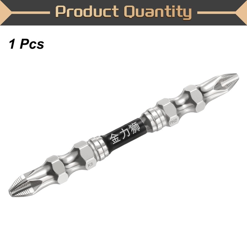 HARFINGTON #2 Anti Slip Double Ended Phillips Impact Screwdriver Bit