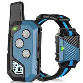 Dog Shock Collar, IP67 Waterproof Dog Training Collar with Remote, 3 Training Modes, Shock, Vibration and Beep, Rechargeable Electric Shock Collar for Large Medium Small Dog