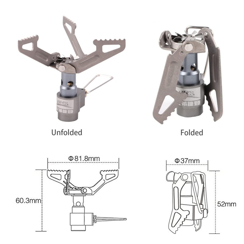 BRS Stove BRS 3000T Stove Ultralight Backpacking Stove Portable Pocket