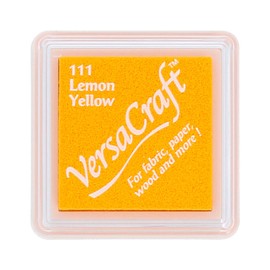 Tsukineko VKS111 Lemon Versacraft Ink Pad, Yellow, Small