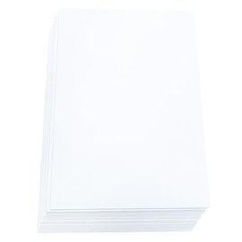 Craft Cardboard (Both White Cartenage) Approx. 0.04 inch (1 mm) Thick, A4 (11.7 x 8.3 inches (297 x 210 mm), Pack of 20