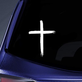 World Design Christian Cross Notebook Car Laptop 5.5" (White)