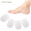 4 Pcs Silicone Gel Heel Cups for Heel Pain Shoe