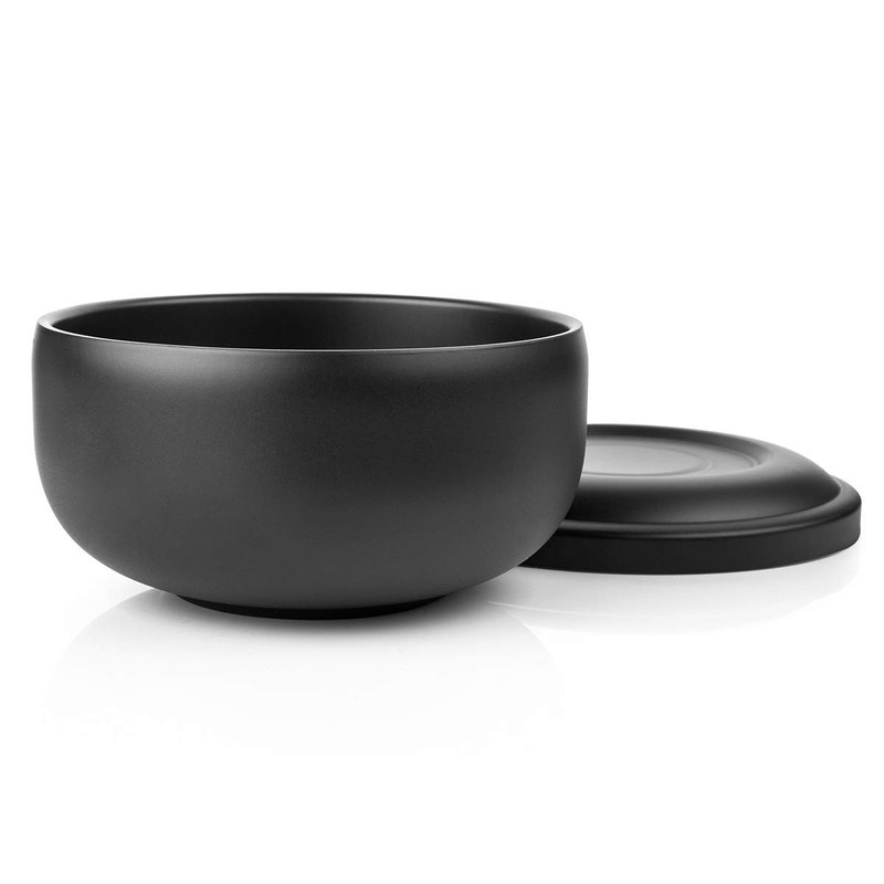 QSHAVE Stainless Steel Shaving Bowl with Lid 4 Inch Diameter