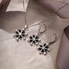 Ever Faith Snowflake Jewerly Sets Sterling Silver Winter Accessory Sparkle