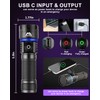 Black Light 60W, Flashlights High Lumen, USB C Rechargeable, 2