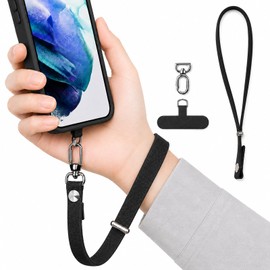 Smart Goods sc081 Smartphone Strap, Hand Strap, Short, Wrist, Fall Prevention, 360° Rotation, Adjustable Length, Compatible with All Models, Keys, AirPods, Small Accessories, Lightweight, Anti-Lost