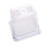 Vogue Reusable Polycarbonate Plastic 1/6 Gastronorm Container 150mm, Clear, Food