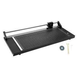 JAYGOVAN 24 Inch Commercial Rotary Trimmer Paper Cutter Precision 0-60°Rotary Paper Cutter Heavy Duty Manual Sharp Photo Paper Trimmer and Cutters for Cardstock/Paper Craft Projects