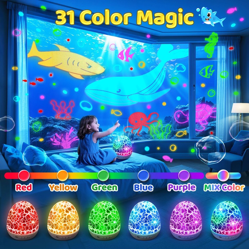 Baby Sound Machine Night Light Projector | 15 Sleeping Sounds