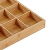 Divided Wooden Tray Multi Compartments Serving Tray for Hot Pot