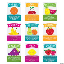 Fun Express FRUIT OF THE SPIRIT POSTER SET - Educational - 6 Pieces
