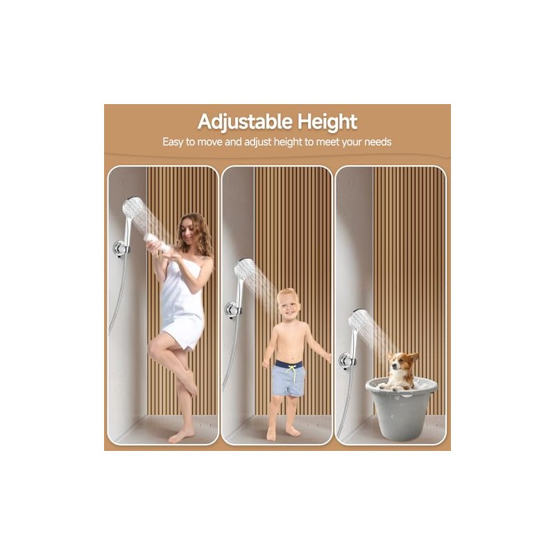 Shower Head Holder, Removable Shower Head Holder Suction for Hanheld