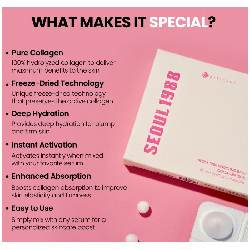KSECRET SEOUL 1988 Boosting Ball – Collagen 100% (35 mg