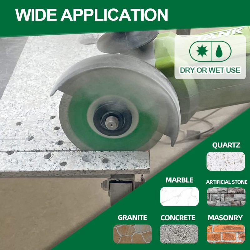 KURSTOL Granite Diamond Cutting Blade - 125mm Concrete Cutting Disc