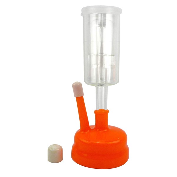 3 Piece Cylinder Airlock with Universal Orange Carboy Cap