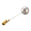 sourcing map Water Sensor Float 304 Stainless Steel Ball Lock