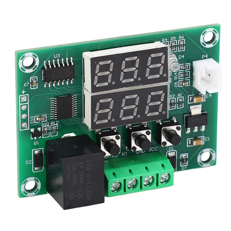 Digital Thermostat Temperature Controller, Dual Display Module with High Accuracy