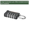 YOKIVE 1 Set 4 Digit Combination Lock with Security Cables,