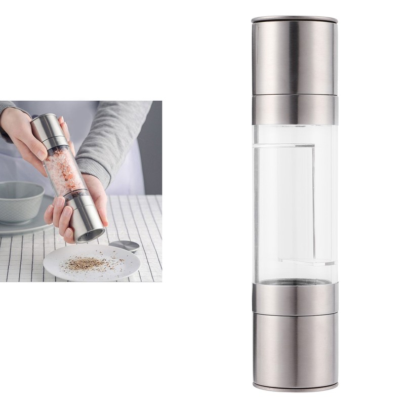 Pepper Grinder Adjustable 2 in 1 Stainless Steel Classy Mill