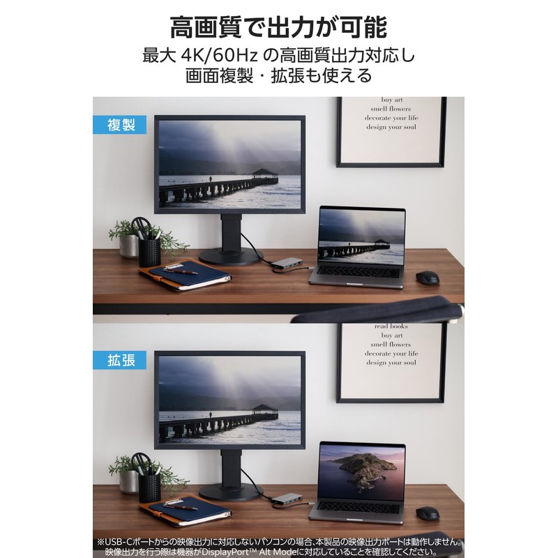 Elecom DST-090BP1SV USB-C Hub Docking Station 9-in-1 PD Compatible with