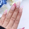 Handmade Press-On Nails Short Almond Nails Reusable Hand-Painted Nails Including